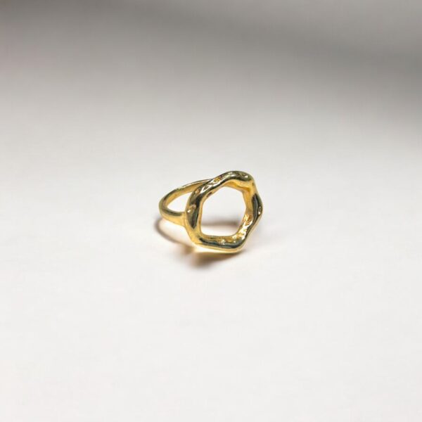 Minimalist and Organic Gold Ring