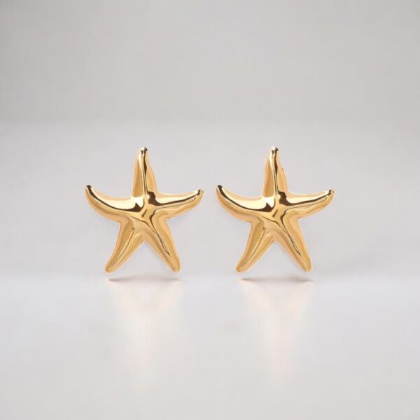 Étoile de Mer Dorées Earrings